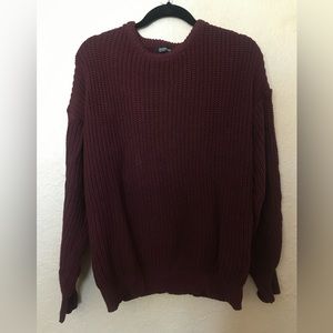 American Apparel Fisherman’s Sweater M Maroon